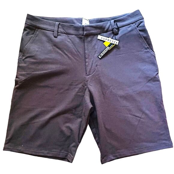 Swet Tailor EveryDay Chino Short 8 inch Golf Work Stretch Grey Size 32 NWT - Picture 2 of 10